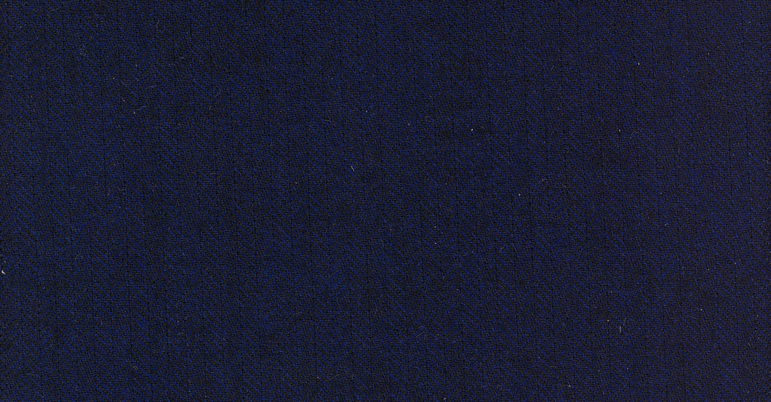 Vicuña fabric Intense blue herringbone, reference 901209